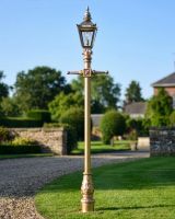 Gold and Brass Finish Harrogate Lamp Post 2.25m digital illustration