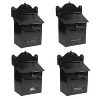 “Twilight Shadows” Black Goldhay Post Box