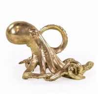 Octopus Table Wine Bottle Holder Finished in Gold Octopus Table Wine Bottle Holder Finished in Gold