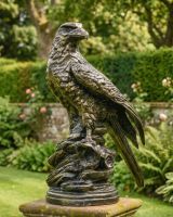 Golden Eagle Garden Ornament ai illustration 