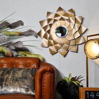 Golden Flower Mirror in Situ in the sitting Room