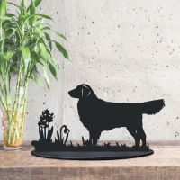 Golden Retriever Garden Silhouette Ornament in Side in the Conservatory 