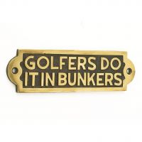 Golfers Do It In Bunkers Created From Brass Golfers Do It In Bunkers Created From Brass