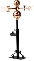 Weathervane - Polished Copper - Golf Tee Flag Weathervane - Polished Copper - Golf Tee Flag