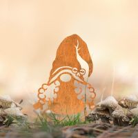 Gonk Gnome With Moustache Silhouette in Use Outdoors