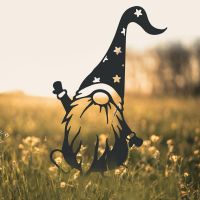 Gonk Gnome With Star Hat Silhouette in Use in a Field