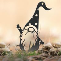 Gonk Gnome With Star Hat Silhouette in Use Outdoors