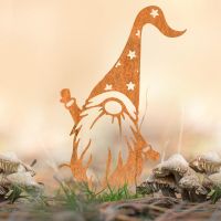 Gonk Gnome With Star Hat Silhouette in Use Outdoors