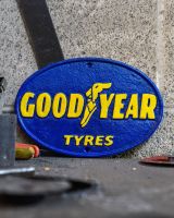 "Goodyear Tyres" Cast Automobilia Reproduction Sign
