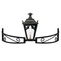 Black Gothic Lantern On a Bow Bracket