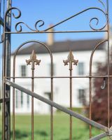 Gothic Details On The Gate From The Garden Rose Arch