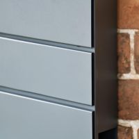 Close-Up of Slanted "Cambered" Design Close-Up of Slanted "Cambered" Design