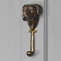 Bronze Finish Great Dane Dog Door Knocker