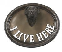 House Sign - Great Dane - I Live Here