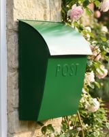 Green Contemporary Post Box With Lock digital illustration