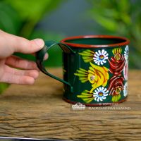 Green Hand Painted Narrowboat Mug to Scale Green Hand Painted Narrowboat Mug to Scale
