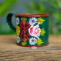Hand Painted Rose Design on the Mug Hand Painted Rose Design on the Mug