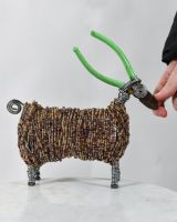 Scale image of scrap metal art sculpture