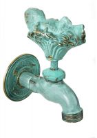 Verdigris Toad In The Hole Garden Tap