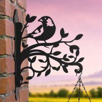 Greenfinch & Branches Steel Hanging Basket Bracket in Situ