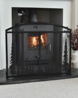 "Greenbank" Ornate Forest Scene Fire Guard