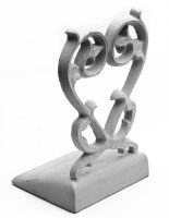 Cast Iron Balmoral Heart Door Stop Cast Iron Balmoral Heart Door Stop