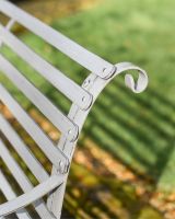 Grey Two Seater Park Bench 