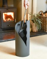 Grey Contemporary "Waves" Companion Set