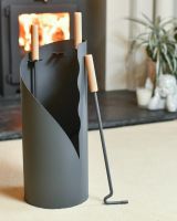 Grey Contemporary "Waves" Companion Set