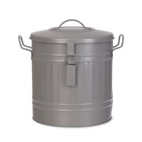 Steel Storage Compost Bin in a Grey Finish