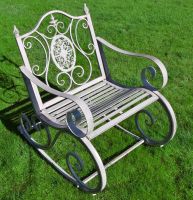 Rustic Grey Traditional Garden Rocking Chair