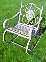 Rustic Grey Traditional Garden Rocking Chair