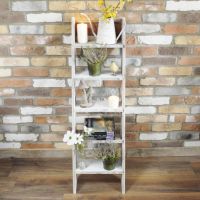 Grey Wooden Decorative Ladder