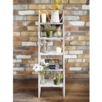 Grey Wooden Decorative Ladder