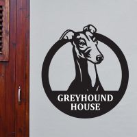 Steel Greyhound House Name Sign Steel Greyhound House Name Sign