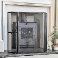 "The Birdcage" Three Fold Fire Guard "The Birdcage" Three Fold Fire Guard