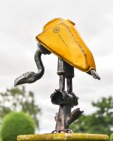 "Gus" the Recycled Metal Vulture Sculpture "Gus" the Recycled Metal Vulture Sculpture