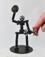 Scale image of scrap metal art sculpture