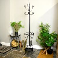 Black Hallway Butler Hat & Coat Stand in Situ Black Hallway Butler Hat & Coat Stand in Situ