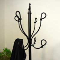 Black Hallway Butler Hat & Coat Stand Hooks Black Hallway Butler Hat & Coat Stand Hooks