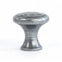 Hammered Pewter Small Cabinet Knob Length