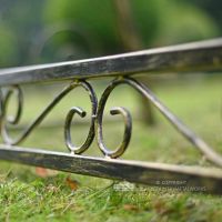 Hand crafted garden swing seat tradtional scrolls