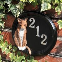 "Marmalade" Hand Painted Thomas Cat House Sign