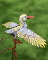 Metal "Flying Duck" Rocking Garden Spike 