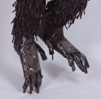 "Tarungo" Hanging Chimp Garden Sculpture