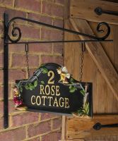 Flower Fairy House sign In use on wall