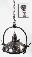 Large Silver Hanging Spotlight