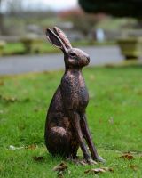 ‘Blossom’ the Cast Aluminium Rabbit Garden Sculpture - Copper main image
