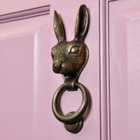 Antique Brass Rabbit Door Knocker 