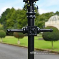 Harrogate Driveway Victorian Lamp Post Close Up Harrogate Driveway Victorian Lamp Post Close Up